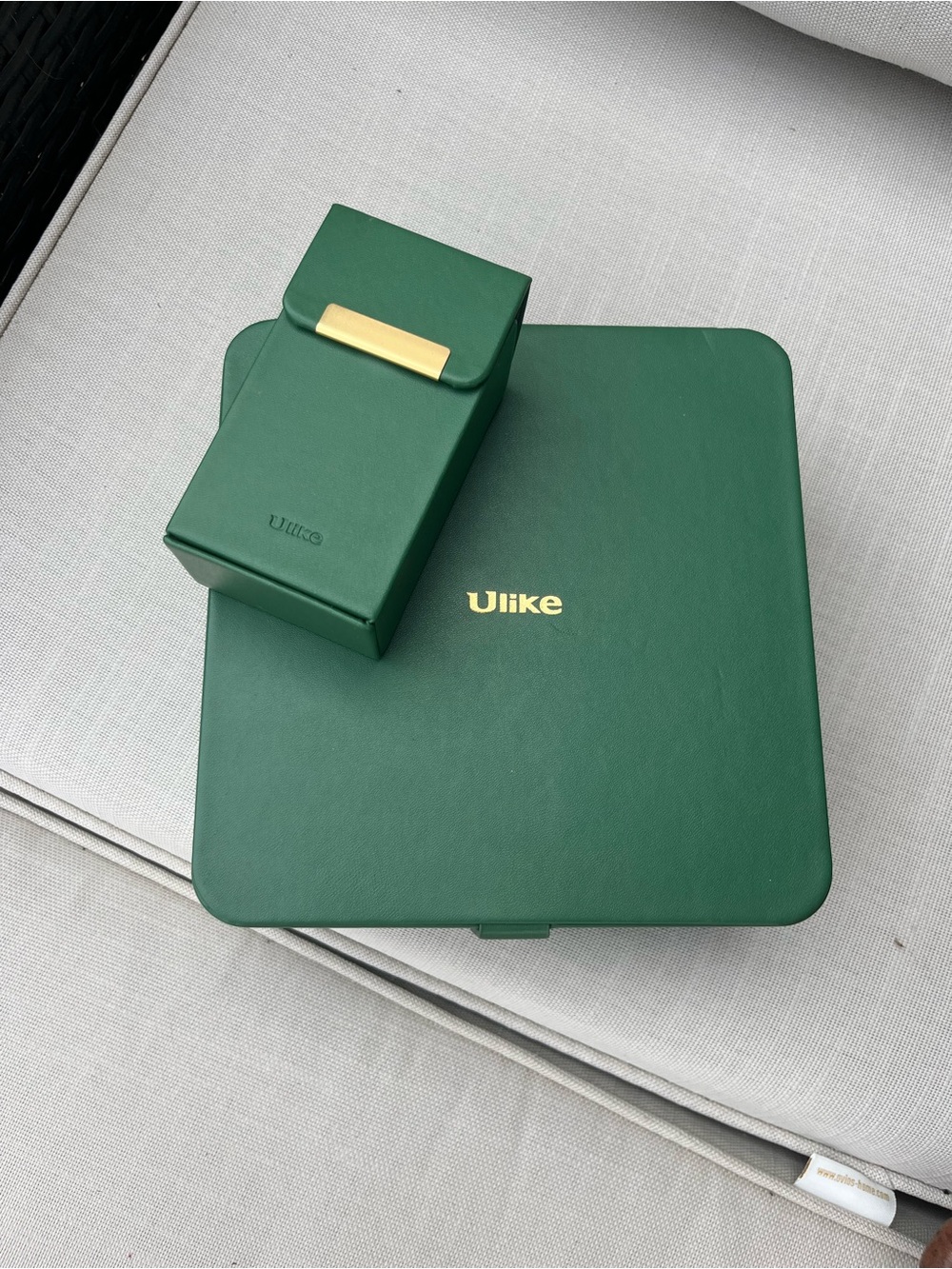 Ulike Air + IPL Hair Removal Kit in Green Travel Case